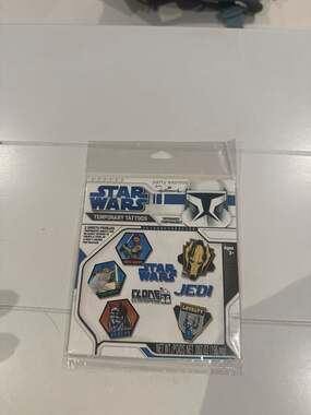 Star Wars Clone Wars Party Express from Hallmark Temporary Tattoos 2008 Sealed